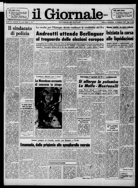 Il giornale nuovo : quotidiano del mattino